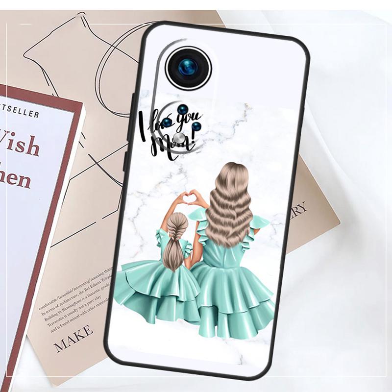 

Чехол для семьи, девочки, мамы, коричневый для Honor Magic 6 Pro 5 Lite 50 70 90 Lite X6 X7 X8 X9 X6a X7a X8a X9a X8b X9b Coque Honor Magic6 Lite
