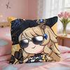 Navia Cute Genshin Impact Cushion Cover Square Short Plush Pillow Case Living Room Sofa Home Decor Funda X