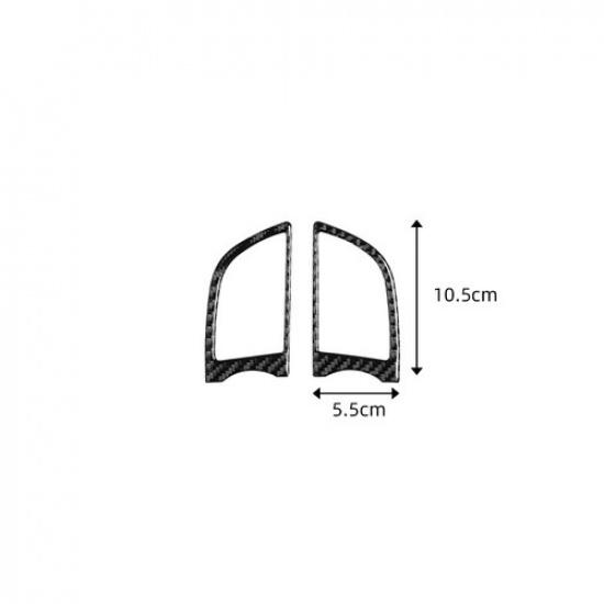 Carbon Fiber Dashboard Air Vent Outlet Cover Trim For Porsche Panamera 2010-2016