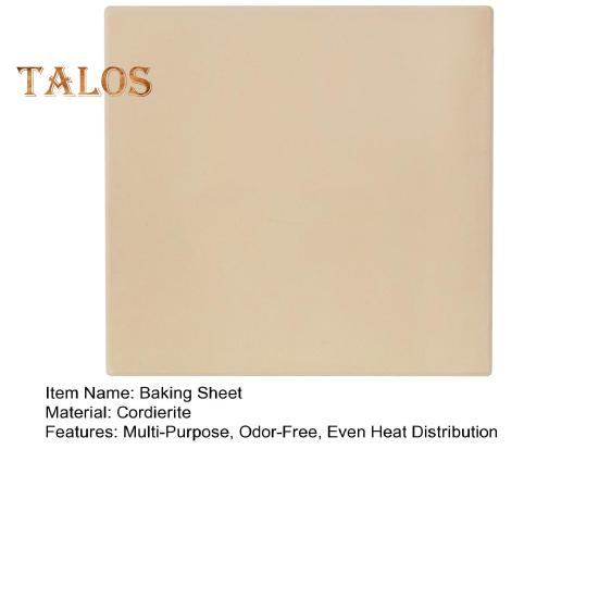 Cordierite Pizza Stone for Oven And Grill Square Baking Sheet Thermal Shock Resistant Cooking Stone Multi-Purpose Round Pizza Pan for Pizza Bread