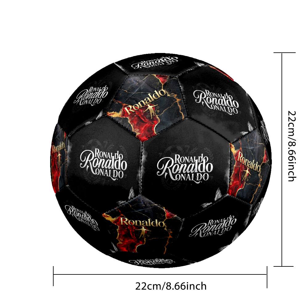 Ronaldo's Legendary Journey Soccer Ball Size 5 Football Machine Sewn Indoor/Outdoor Training and Matches perfect gift for sports enthusiasts