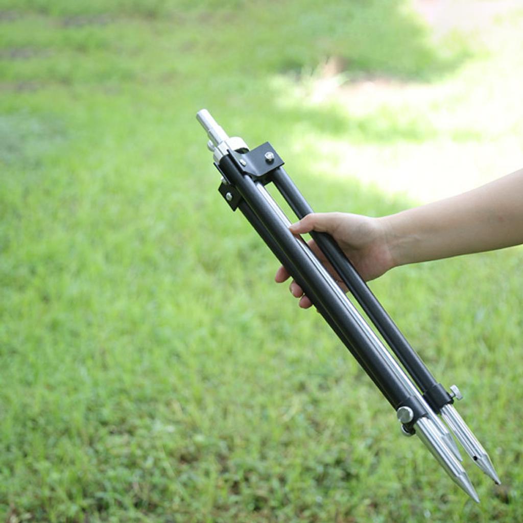 Portabelt hopfällbart fiskespöstativ i aluminiumlegering, justerbart fiskespöstativ
