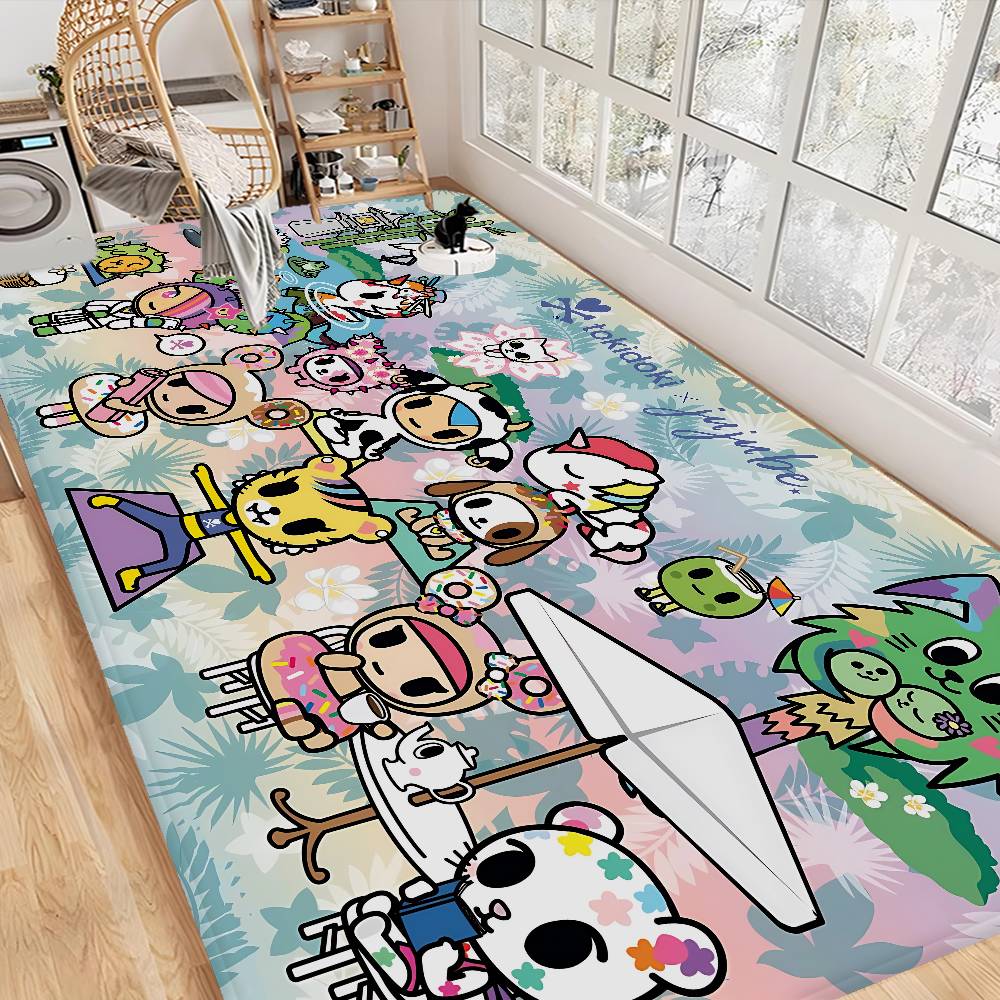 Cartoon T-Tokidoki Floor Mat Rectangle Anti-slip Home Soft Badmat Front Door Indoor Outdoor Mat Hotel Decor Mat