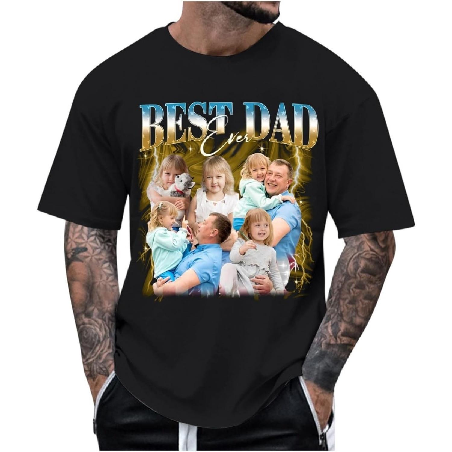 

Stylish Men s T Shirts Custom Print Casual Wear for Outdoor Activities and Parties Everyday Comfort Design XXXXXL чорний