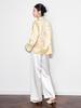 Ruicai Reversible Gold Thread Jacquard Jacket - Women's Autumn Style
