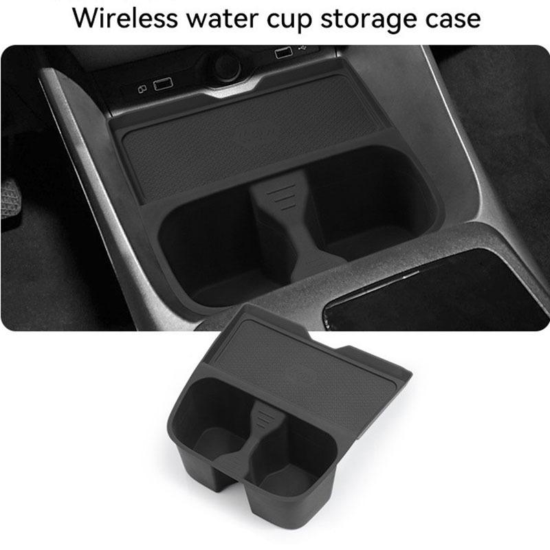 Armrest Storage Box Center Console Storage Pad Wireless Cup Holder Stowing Tidying for MG3 MG 3 2023 2024 2025 Car Accessories