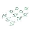 100Pcs Paper Clips Cute Unique Shape Electroplating Process Lightweight Portable Metal Paperclip