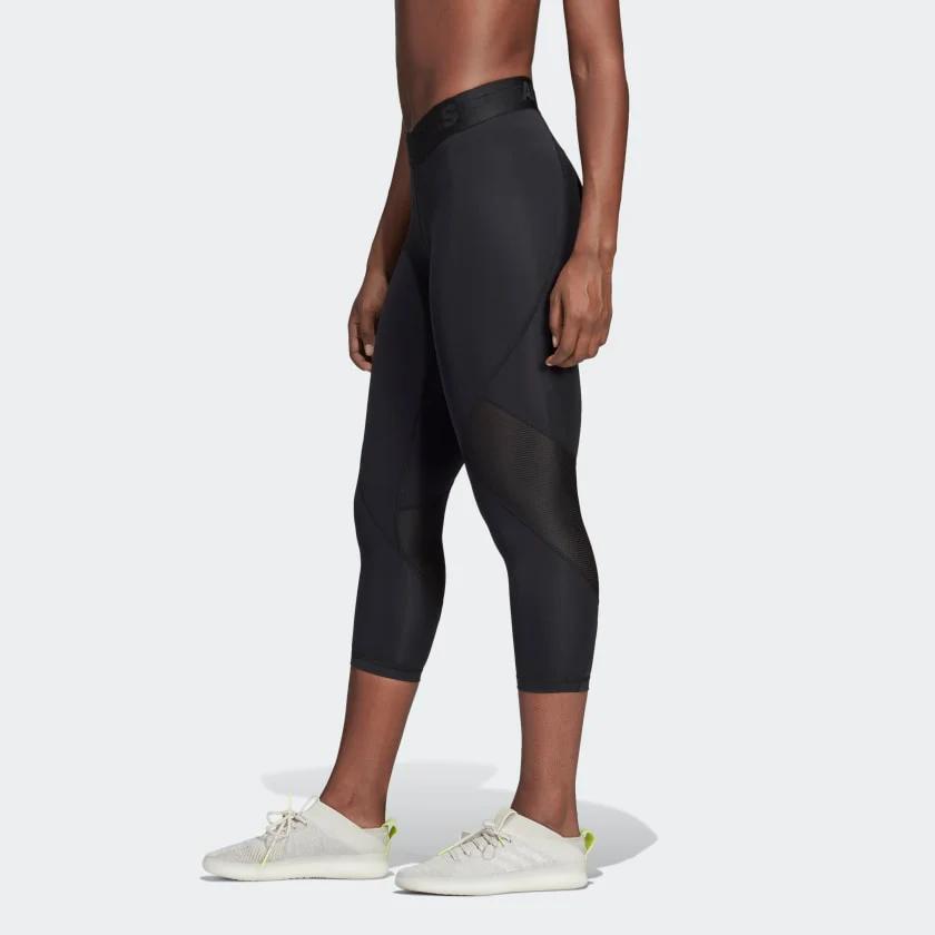 Adidas X Ask Collaboration Spr Tig Solid Color Slim Fit Comfortable Casual Pants Women Bottoms Black CF6556