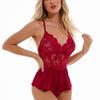 Women's Sexy Lace Satin Nightdress Women's Lingerie Sleepwear Set Babydoll Sexy Costumes Erotic Hot Dresses Exotic Pajamas