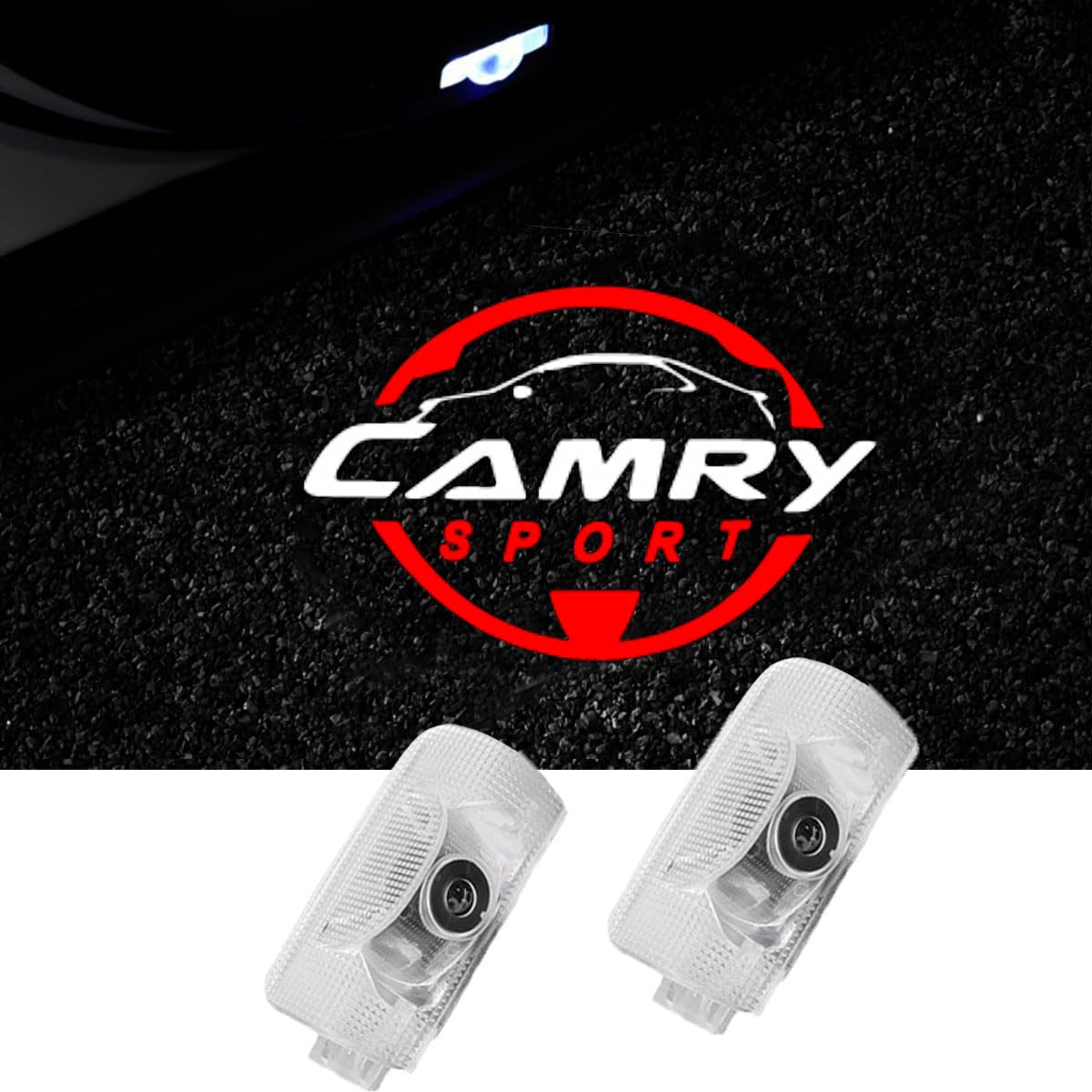 

Подсветка двери автомобиля Camry, приветственная подсветка двери, приветственный светодиодный логотип 40 50 70 Toyota, тип замены, комплект из 2 штук для Toyota Camry, лампа, лампа, логотип, свет, свет,