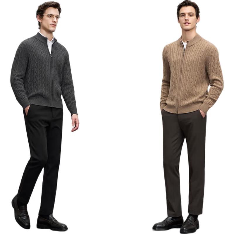 

Мужская куртка EMZ Ordos с воротником-стойкой, смесь шерсти и кашемира 2XL