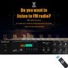 110/220V 555BT Dynamic Screen Sound Amplifier HiFi Stereo Digital Bluetooth Amplify For Home Car Karaoke Theater Max 2500W