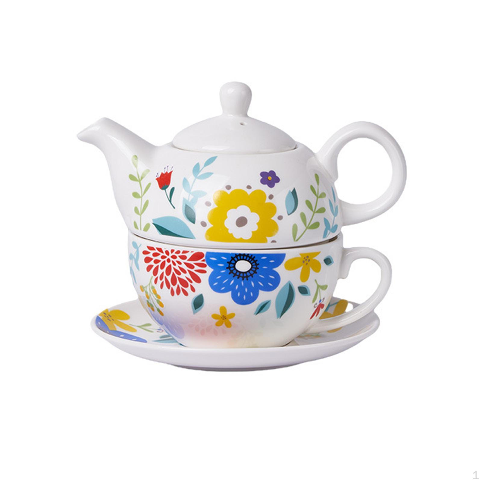 

Кавоварка Чайник Чайник Портативний багаторазовий барвистий горщик з аквареллю і квітами