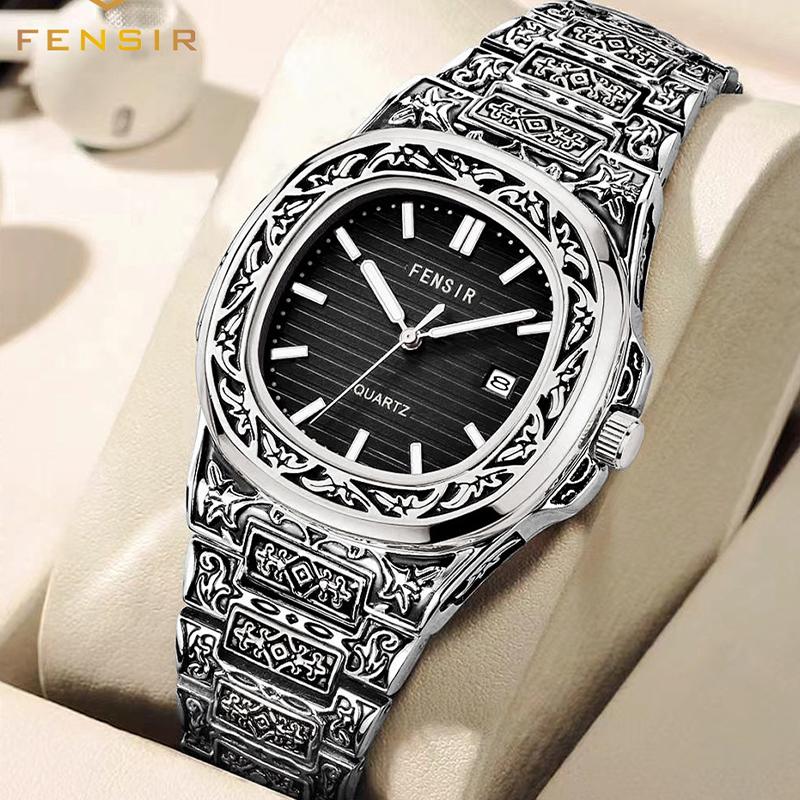 Luxus Herren Armbanduhr Leuchtend Wasserdicht Datum Herrenuhr Edelstahl Herren Quarzuhren Lässige Herrenuhr
