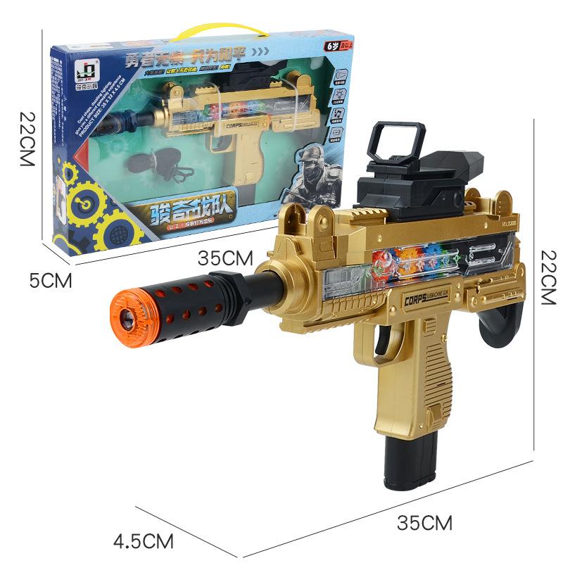 Electric Luminous Sound Octave, Gear Toy, Children And Boys Projection Toy Model