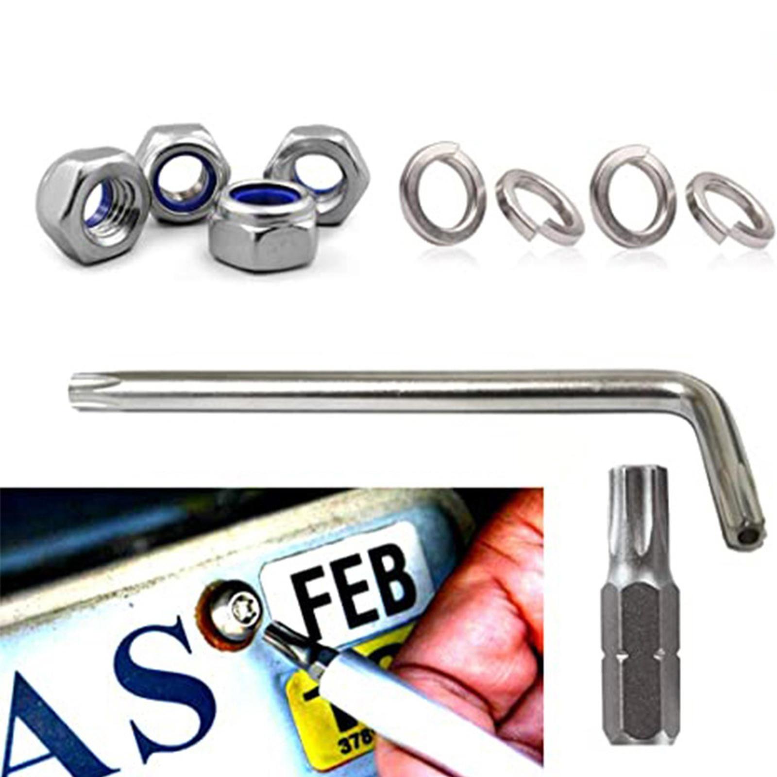 

License Plate Frame, 304 Stainless Steel, Screw Accessories One Size