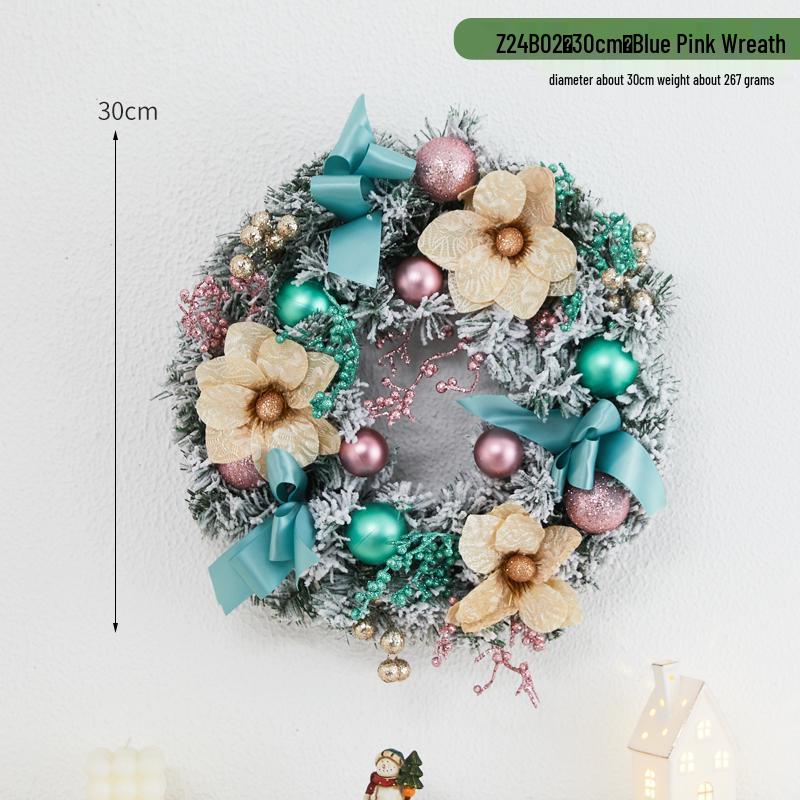 Creative Christmas Door & Window Wreath - Rattan Wall Hanging Ornament for Holiday Decor