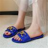 Slippers Women's Summer 2024 New Internet Celebrity Cool Slippers New Fashion Versatile Outer Wear One-word Drag Flat Bottom Outdoor Size 43