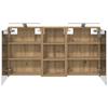 Bathroom Cabinet Set 3 pcs 116 x 16 x 62.5 cm engineered wood