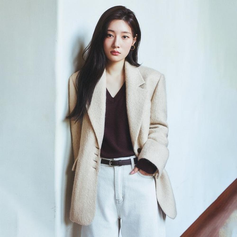 On On Minimal V Neck Wool Knit Nek4wp919 BROWN/66