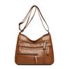 Mother Bag Large Capacity Shoulder Crossbody Bag Women's Multi-Layer Soft Leather Bag