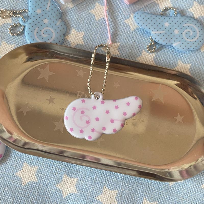 

Брелок Крылья Счастливой Звезды Инс Стиль ПВХ Крыло Брелок Корейский Модный Держатель для Ключей Подвеска для Сумки Висячее Украшение Подарки для Девочки A5