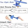 Rubber Band Launch Foam Airplanes 13.5" Throwing Plane Glider Outdoor Catapult Slings Plane Toy Flying Gifts for Kids