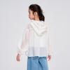 Girls' Ice Silk Hooded Sun Protection Cardigan