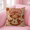 Cute Role Strawberry ShortcakeCartoon   Cushion Cover Pillow Cover Decor Pillowcase Printed Cushion Case for Couch