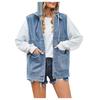 Women's Casual Loose Vintage Denim Vest Hooded Jacket