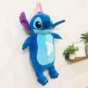 MORIPiLO Disney Závěsný box na kapesníky Box na kapesníky Měkký a roztomilý Plyšový papírový box do auta Disney Morishita Polštář (Kryt Stitch na zeď) Cca. 40cm, Hladký,
