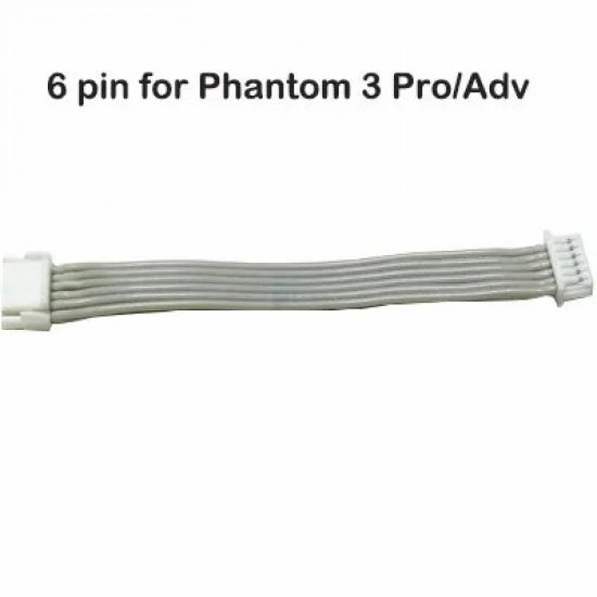 6 Pin/8 Pin Gimbal Camera/Wifi Drone Connector Cable for DJI Phantom 3 Pro/ADV/SE/Sta