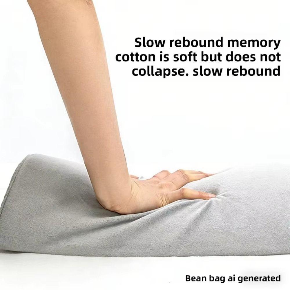 Half Cylinder Half Moon Bolster Pillow Ergonomic Semi-Roll Knee Pillow Leg Massage Pad  Home Use