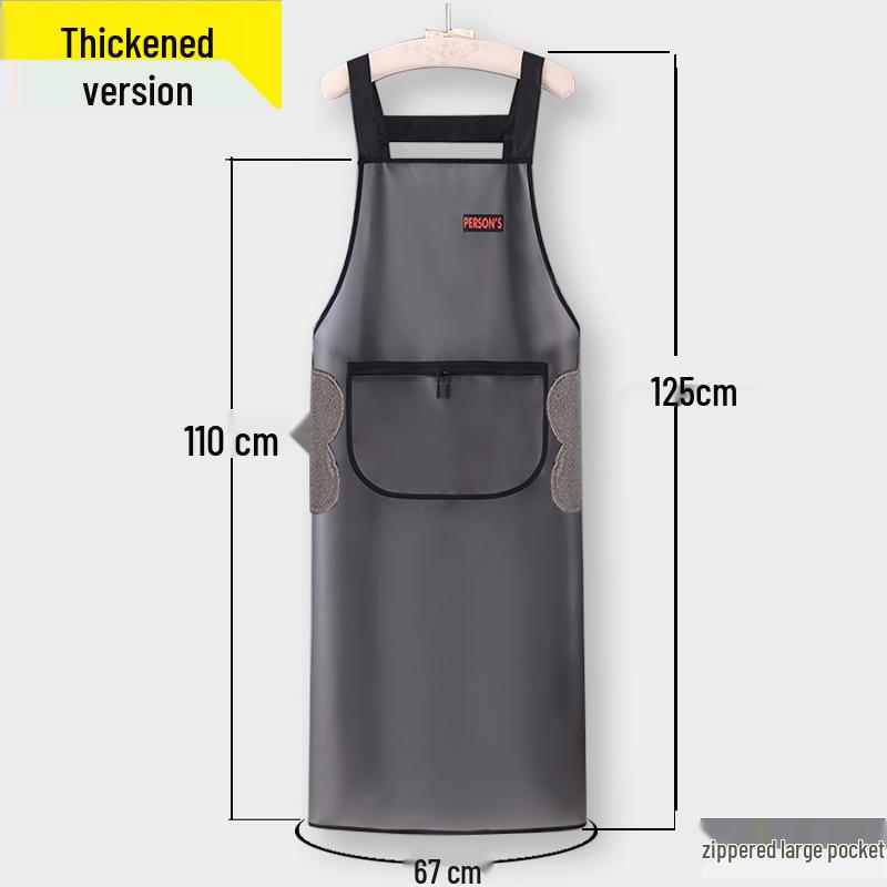 Unisex TPU Waterproof & Oil-Proof Transparent Apron for Cooking & Catering with Custom Logo