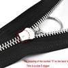 Platinum No. 5 Metal Zipper with Pull Tab & Round Ring for Jackets