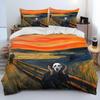 Set Biancheria da Letto Copripiumino Personaggio Film Horror Chucky Saw, Copripiumino Set Letto Coperta Copricuscino, Set Biancheria da Letto King Queen Size