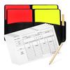 Soccer Referee Card Set Red and Yellow Warning Cards with Record Paper, Pencil, Card Wallet, Soccer Referee Kit Sports Games