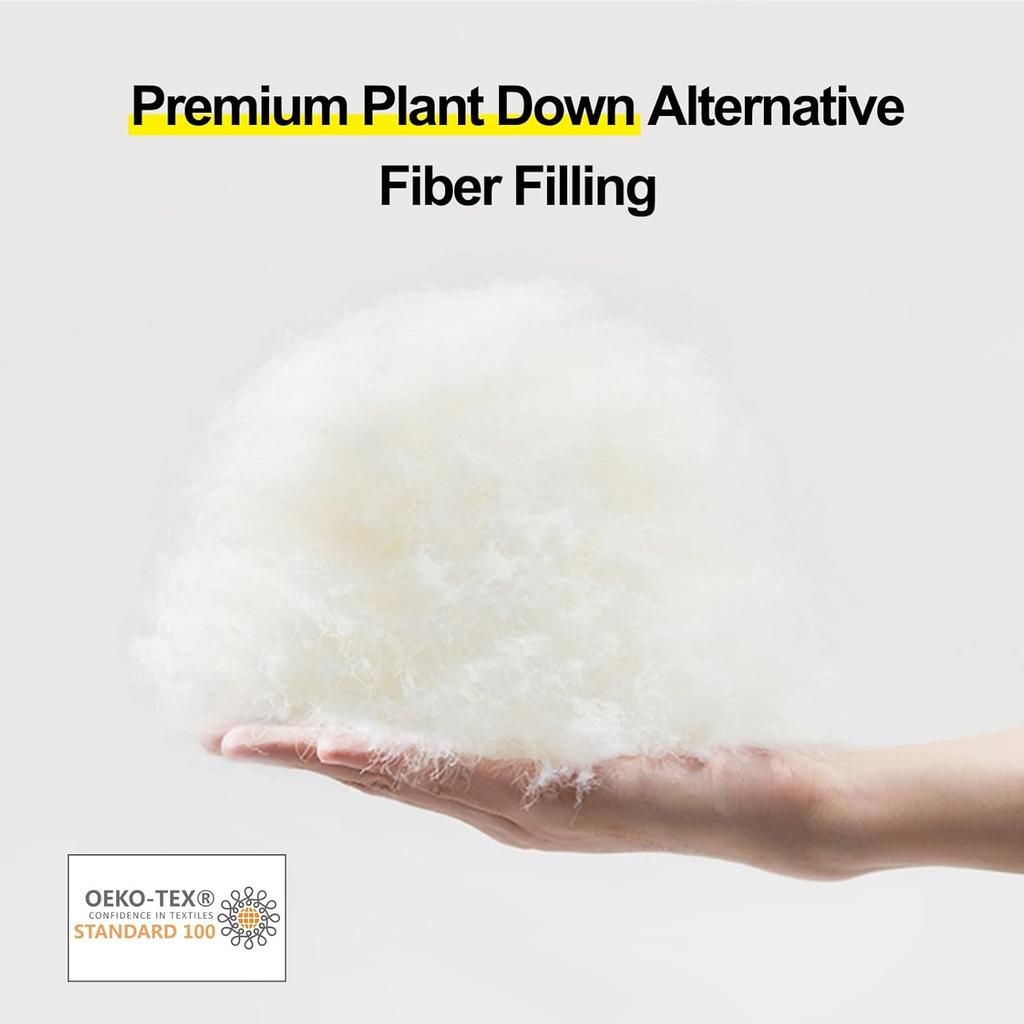 Poduszki Rozmiar Queen Miękkie Wsparcie Poduszki Queen 1 Sztuka na Łóżko, Puszysta Poduszka z Alternatywą dla Puchu, Luksusowa Hotelowa Poduszka Żelowa do Spania na Boku (Biały)