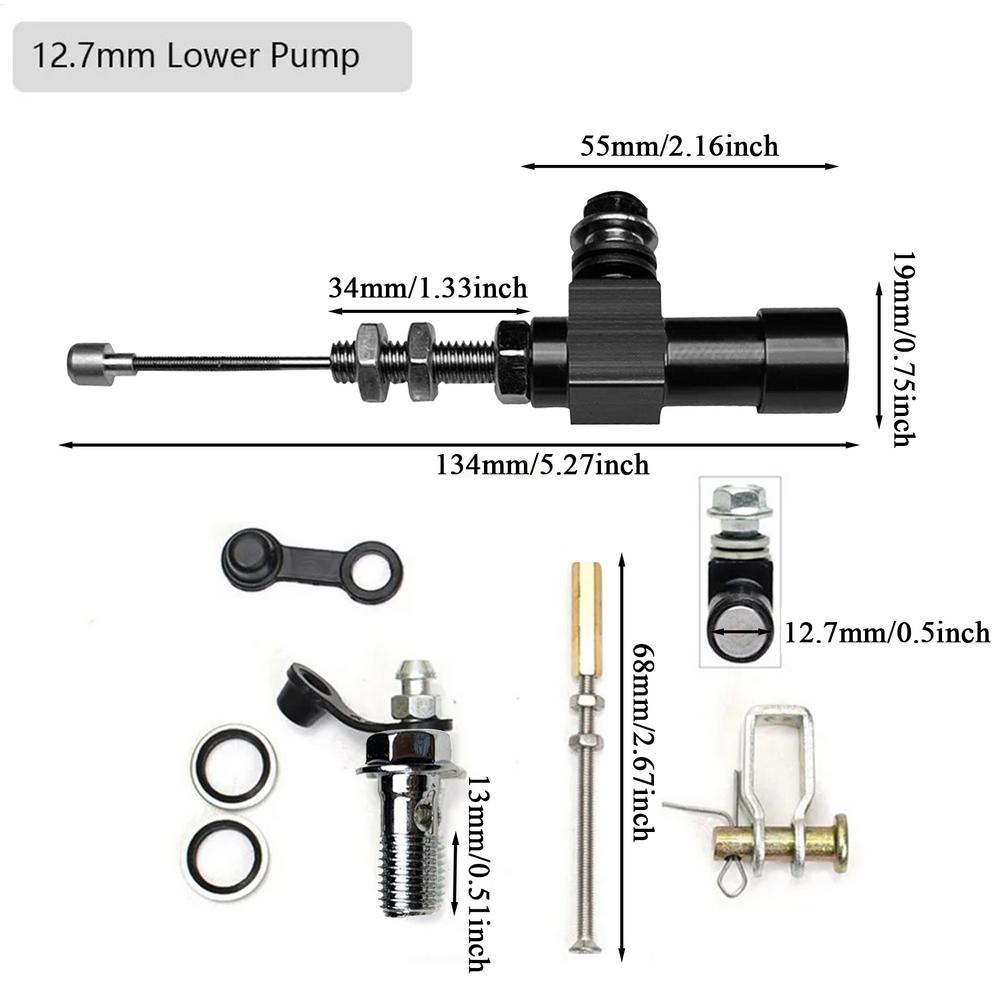 Brake Hoses Hydraulic Brake Fluid Bleeder Replacement Hose Complete Compact System Precise Control For Riding Dirt Bikes Atv