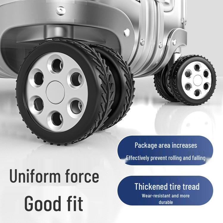 Newcomer Discount: Silent Silicone Protective Cover for Suitcase Wheels