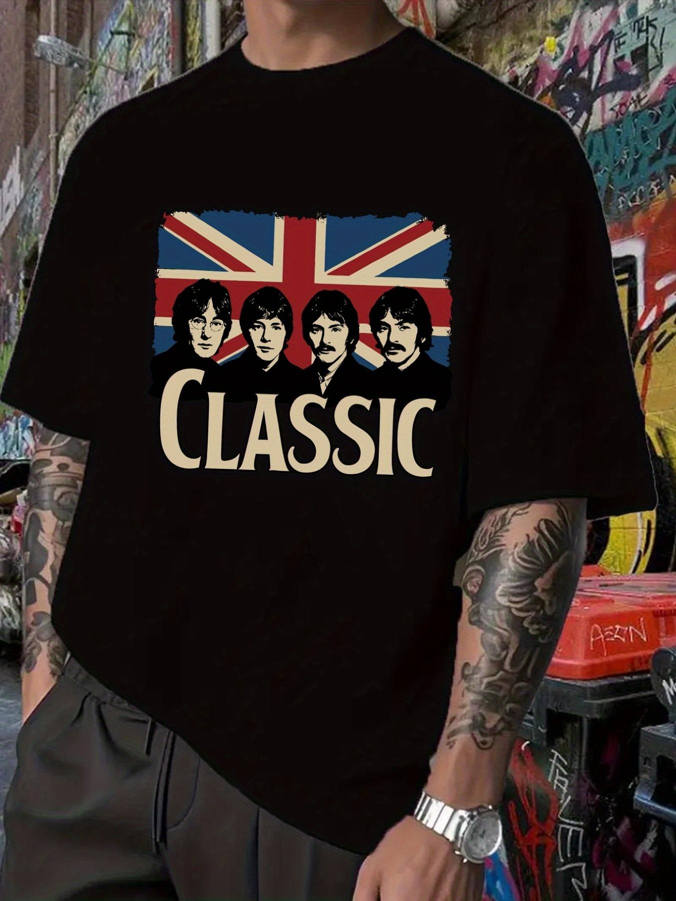 Classic Graphic T-shirt - British Flag Design M