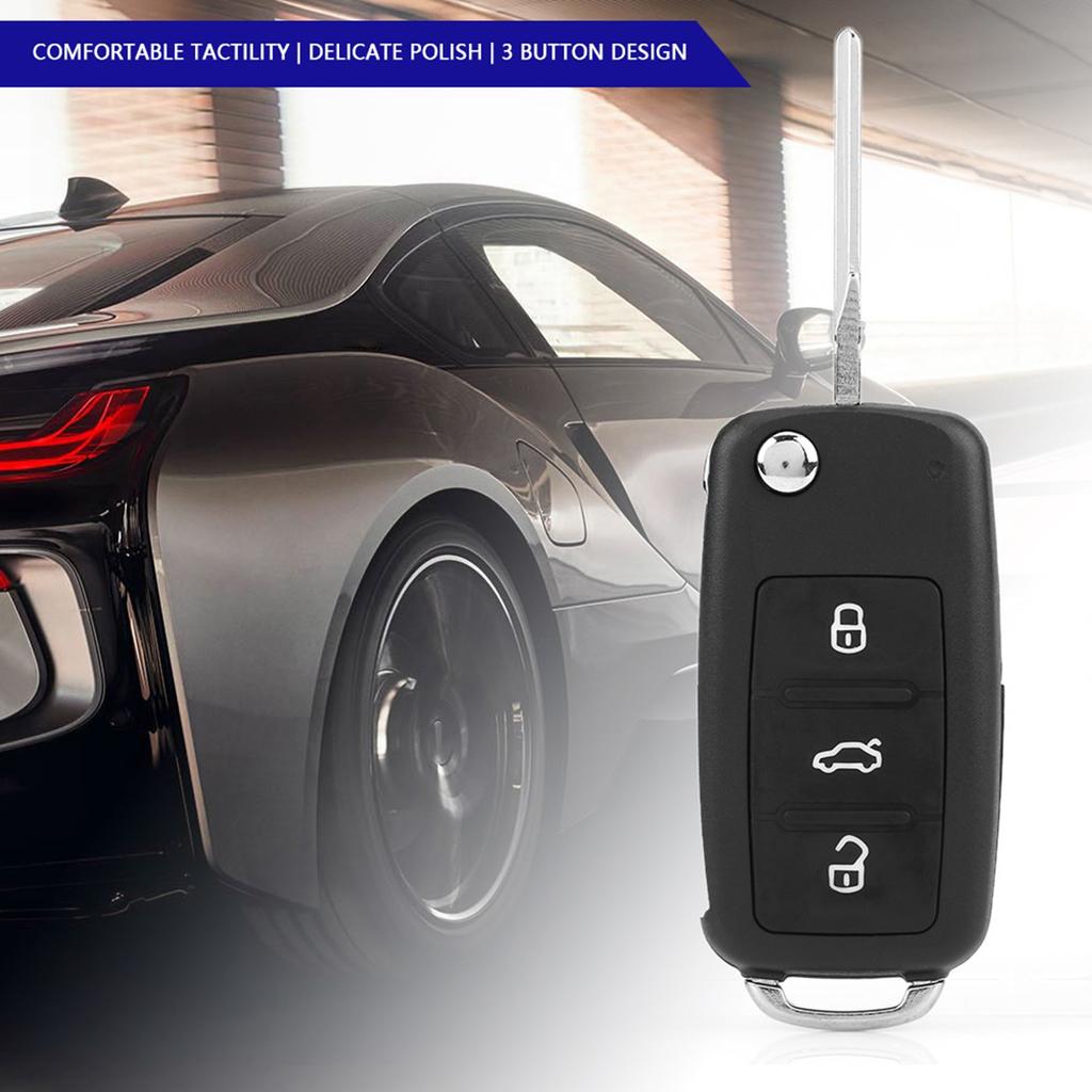 5K0837202AD 3 Button Car Remote Control Key 434MHz ID48 Chip Transmitter for   Beetle Caddy