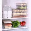 Food Preservation Refrigerator Plastic Storage Box Freezer Container with Lid