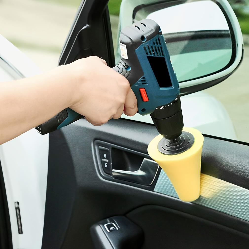 1/3/5 peças Esponja Cônica de Polimento Buffing Para Cuidado de Cubo de Roda de Carro Automotivo, Bola de Polimento Buffing de Polimento de Metal Para Alumínio