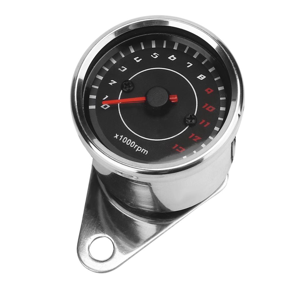 Motorcycle Backlight Tachometer Meter Aluminum Gauge Replacement