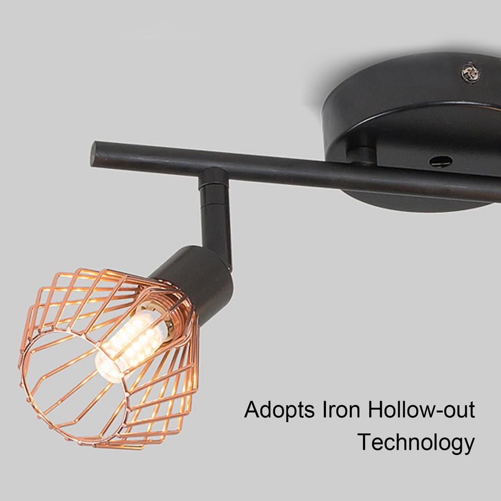 Spot Light 10W Iron Hollow out with 2Pcs G9 Lamp Holder Ceiling Decoration Dining Room Bedroom Ceiling Light