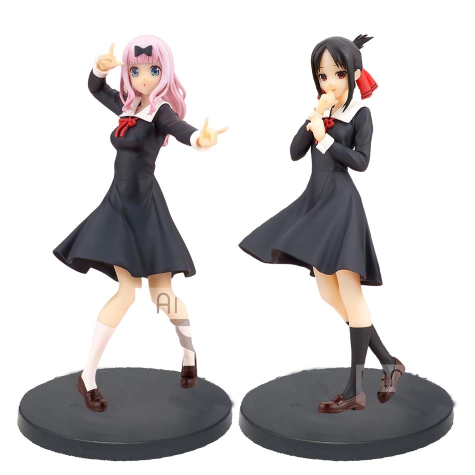New 18cm Anime Figure Love is War Fujiwara Chika Shinomiya Kaguya Kawaii Girl Action Figure Collectible Model Doll Toy Gifts