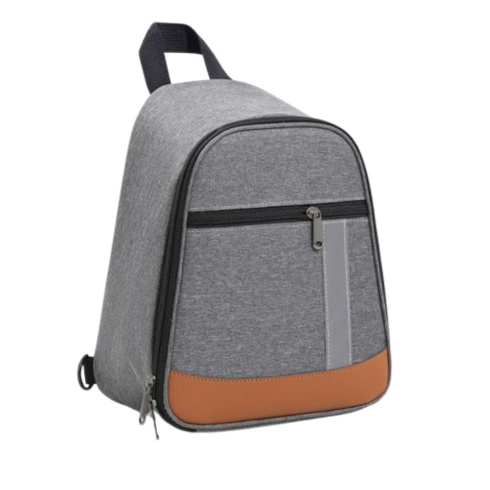 

Simple Insulated Lunch Bag Portable Single Shoulder Riding Bag Handbags Cooler Storage Bag Hiking серый