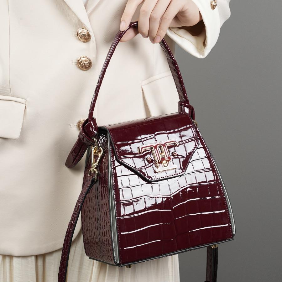 Premium Handtasche mit Alligatormuster Neue Pendler-Damentasche Umhängetasche Schultertasche Box-Tasche