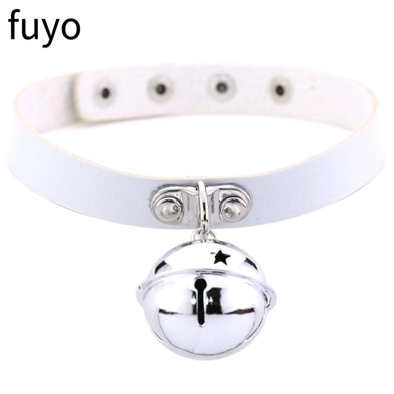 New Fashion Women Girls Harness Necklaces Bells Pendant Goth Choker Necklace Neck Collar Chocker Jewelry Gift